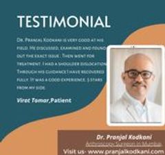 Dr. Pranjal Kodkani - Arthroscopy Doctors